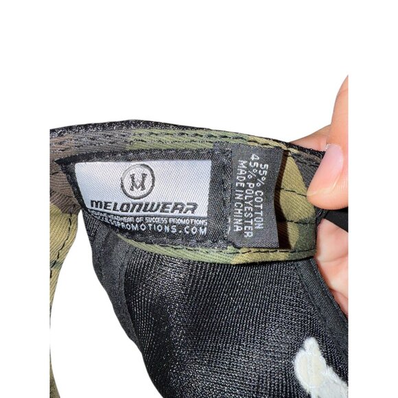 Camo Trucker Hat W/ Mesh Back & Embroidered Logos - Boeing Branded Adjustable Ca - Picture 4 of 4